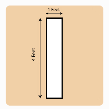 1x4 Feet